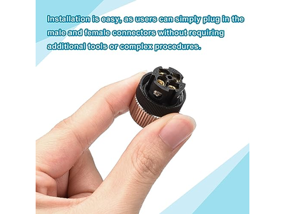 4 Pin M12 Male & Female Aviation Wire Connector