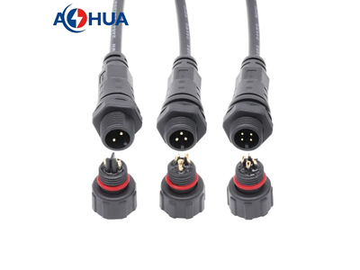 Cable Solution Front Panel Mount Male Female 4 Pin M12 Waterproof Connector
