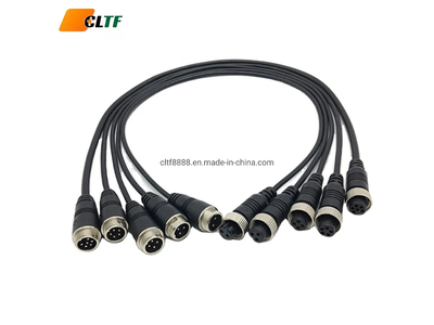 Custom Aviation Cable Connectors M12 M8 M16 M23 M25 3pin 4pin Cable Assembly Wiring Wire Harness