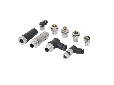 Electronic Connector 4 Pin Male Assembly Waterproof IP67 Industrial Cable M5 M8 M12 Circular Connector