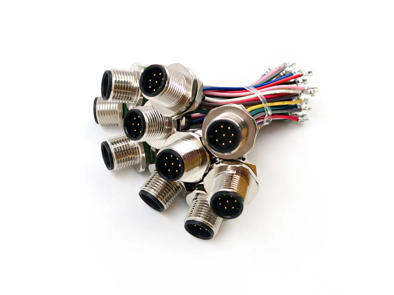 Factory Price Customized Female Waterproof Soldering Sensor Wire Harness Connector M12 4pin