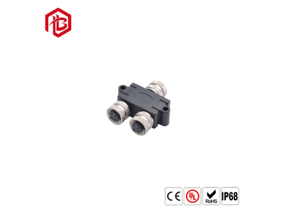 M12 3 Pin 4 Pin Female Male Straight 90 Degree Angled IP67 Waterproof Injected Cable Sensor Connector