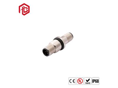 M12 3 Pin 4 Pin Female Male Straight 90 Degree Angled IP67 Waterproof Injected Cable Sensor Connector
