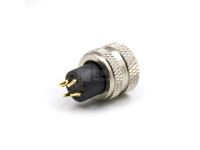 M12 4 Pin Female Connector a Code Straight Molded Connector