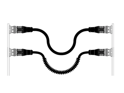 M12 4-Pin Type a Female Connector with Front Fastening