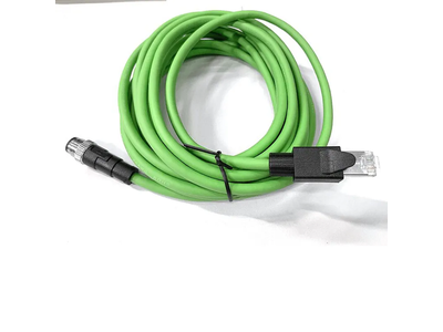 M12 4pin D-Coded to RJ45 Male Waterproof Network Industrial Ethernet CAT6 Cable Connector