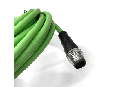M12 4pin D-Coded to RJ45 Male Waterproof Network Industrial Ethernet CAT6 Cable Connector