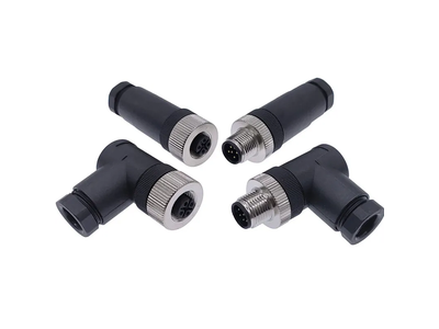 M12 4pin Male Female Straight Angle 5pin 6pin Waterproof Circular Cable Connector