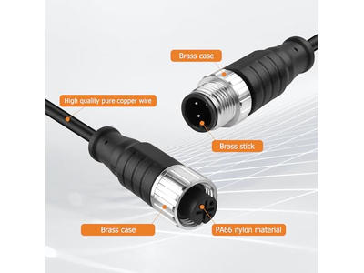 M12 Connector Aviation Sensor Cable
