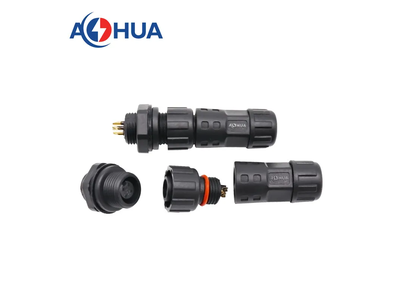 M12 Male Female 4 Pin Waterproof Connector for Panel Grow Lighting