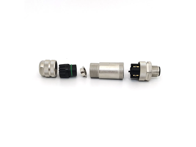 Svlec IP67 Metal Shielded M12 4 Pin Straight Connector with Screw Locking for Shipboard Aviation Vehicle