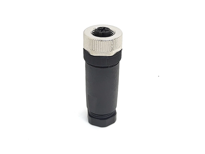 Svlec Replacement of Murr M12 Connector Male 4pin D Code Straight Connector CNC Screw